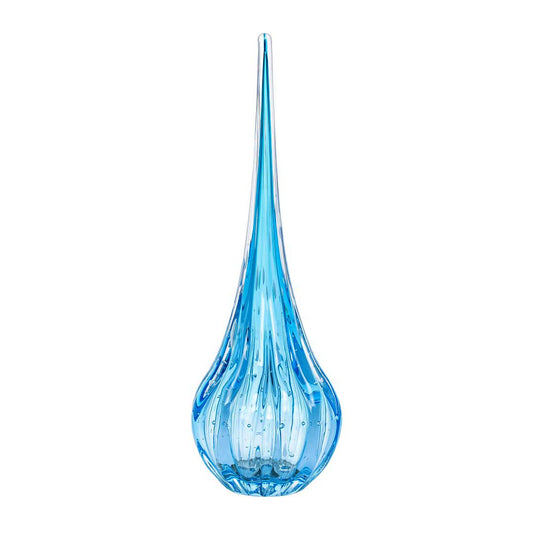 Lighthouse Murano Crystal Drop – Aquamarine