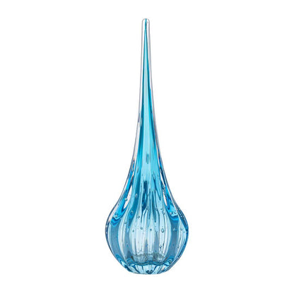 Lighthouse Murano Crystal Drop – Aquamarine