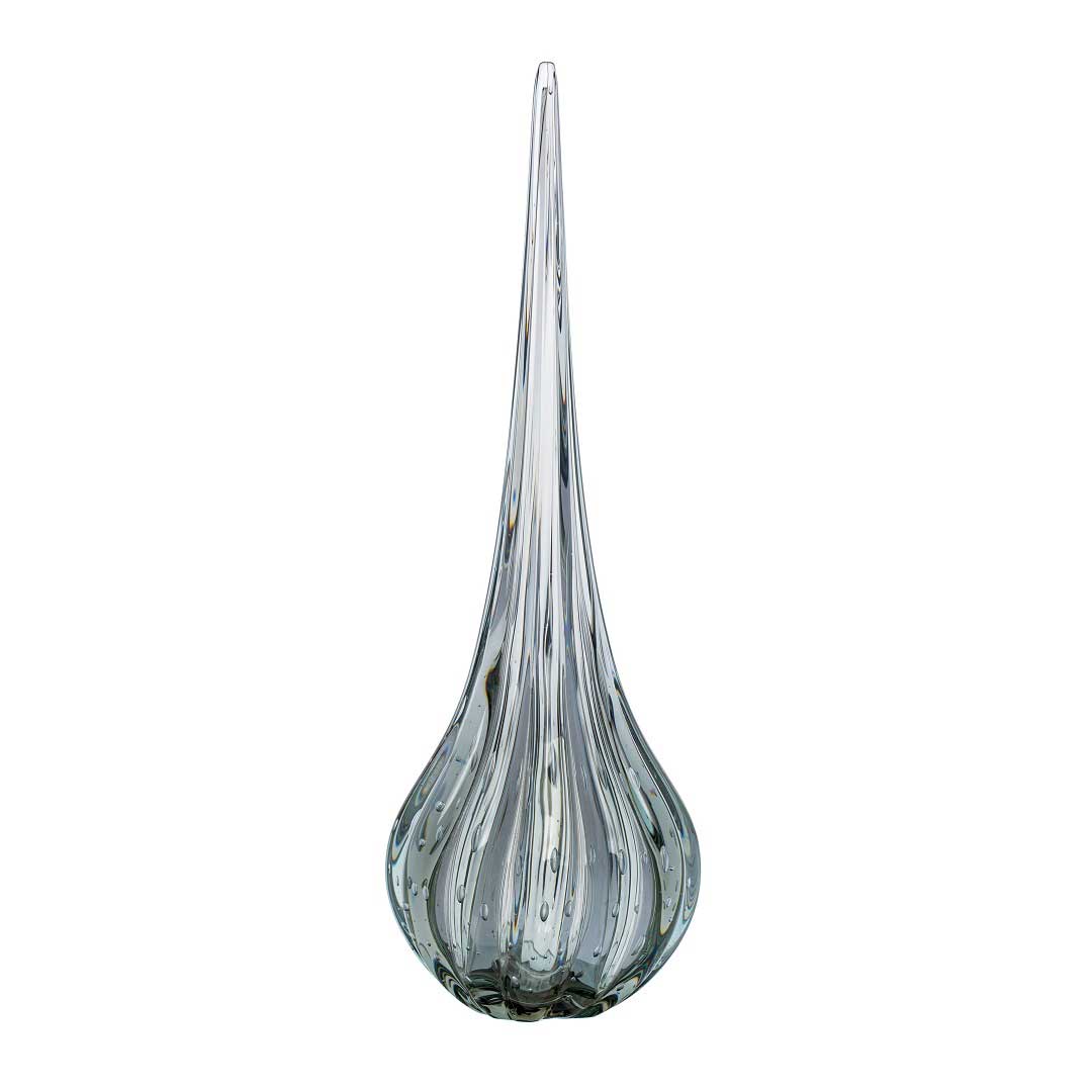 Lighthouse Murano Crystal Drop – Graphite
