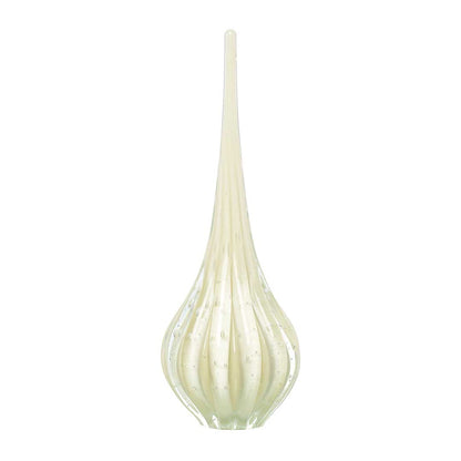 Lighthouse Murano Crystal Drop – Ivory