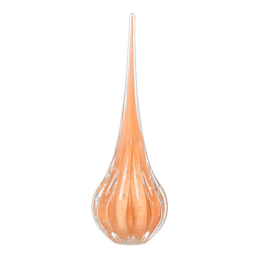 Lighthouse Murano Crystal Drop – Peach
