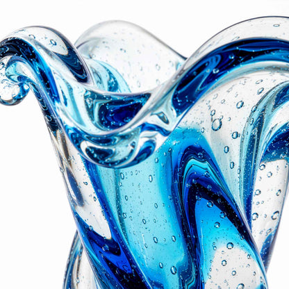 Argus Murano Glass Vase – Aquamarine