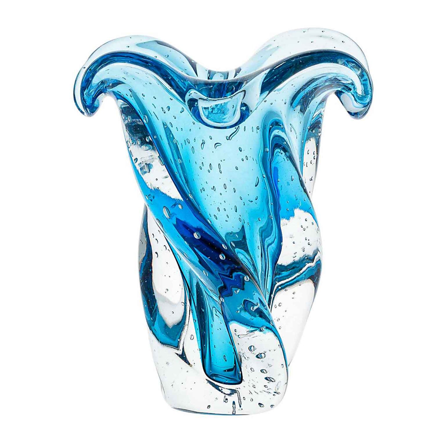 Argus Murano Glass Vase – Aquamarine