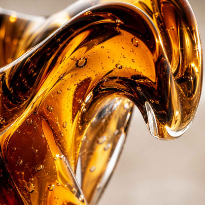 Argus Murano Glass Vase – Amber