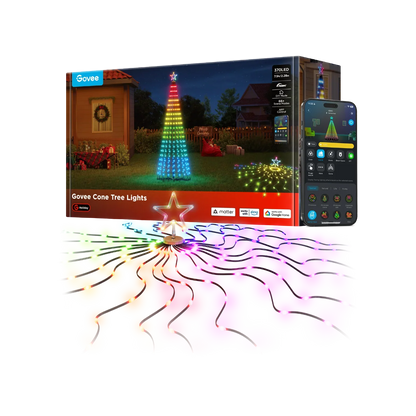 Refurbished Govee Cone Tree Lights