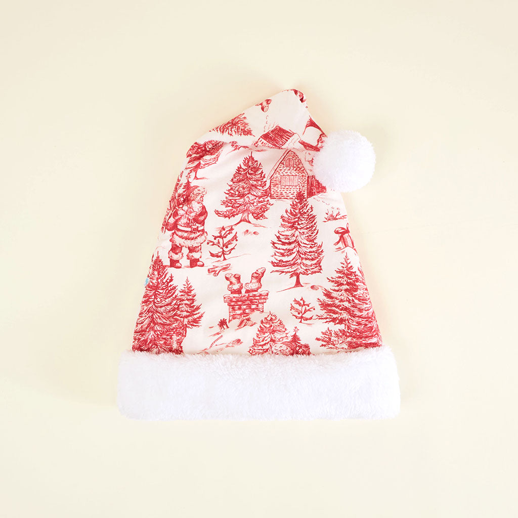 Father Christmas Adult Flannelette Poshmas Hat