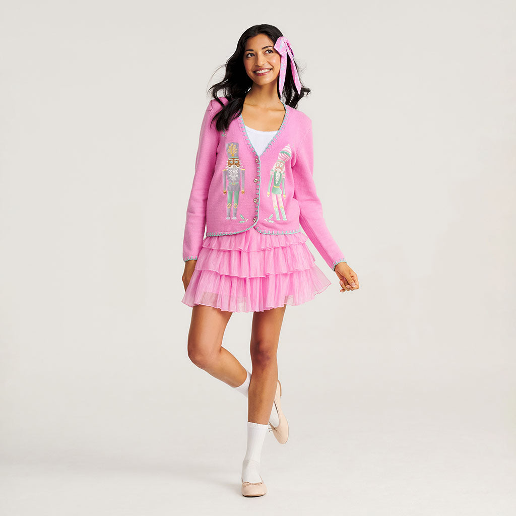 Sweet Nutcracker Women's Whipstitch Sweater Cardigan
