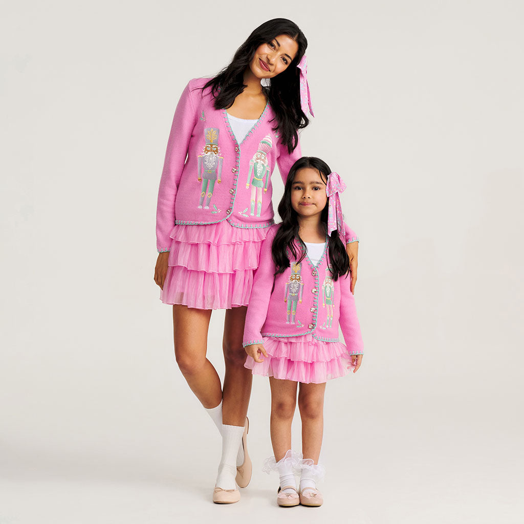 Cruisin' Pink Chiffon Organza Tiered Skirt