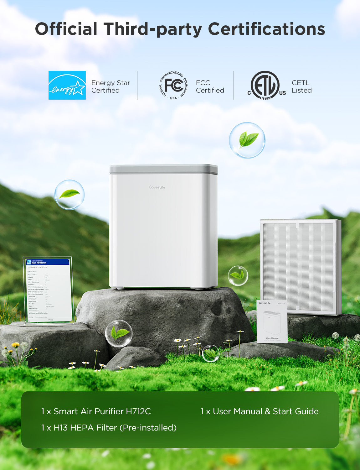 Refurbished GoveeLife Smart Air Purifier 2