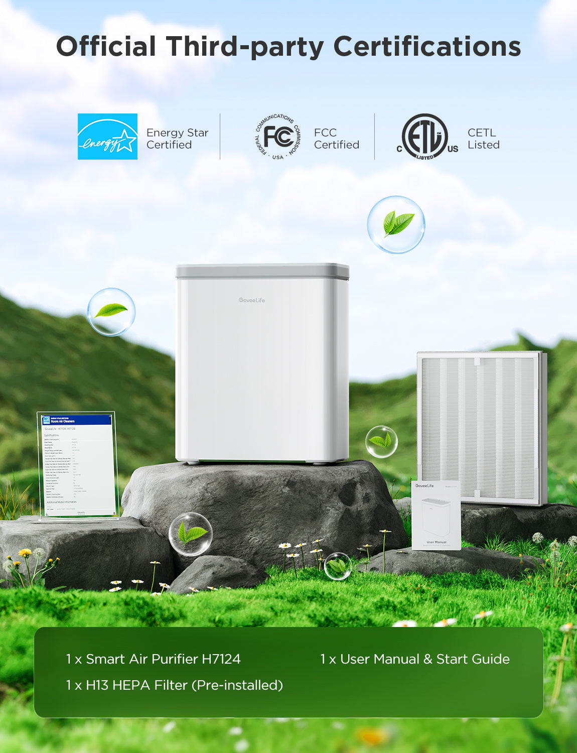 Refurbished GoveeLife Smart Air Purifier 2