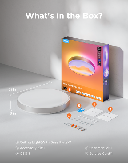 【Business Only】Govee 21-Inch Smart Ceiling Light Ultra