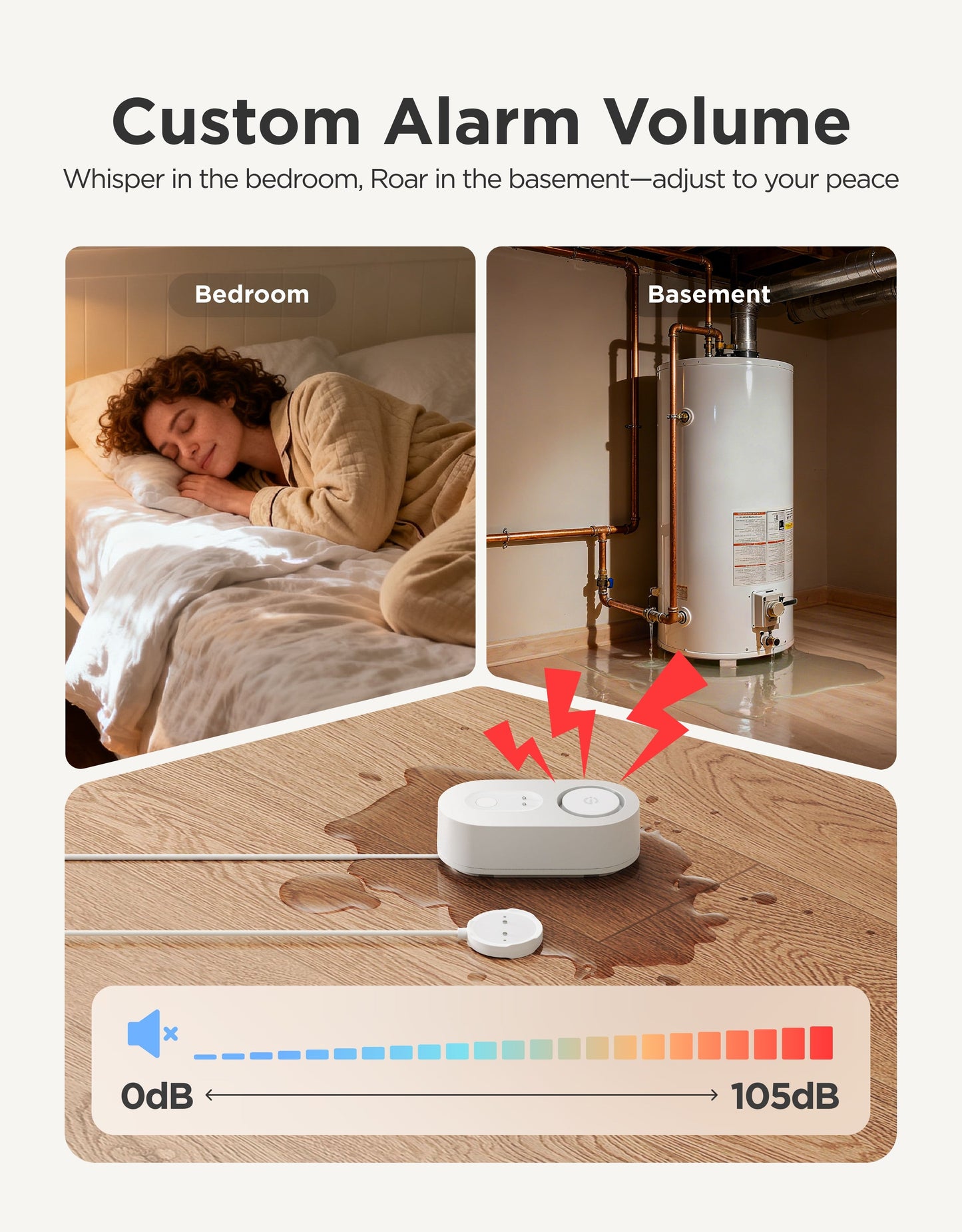 GoveeLife Water Leak Detector 1s With Sensor Cable