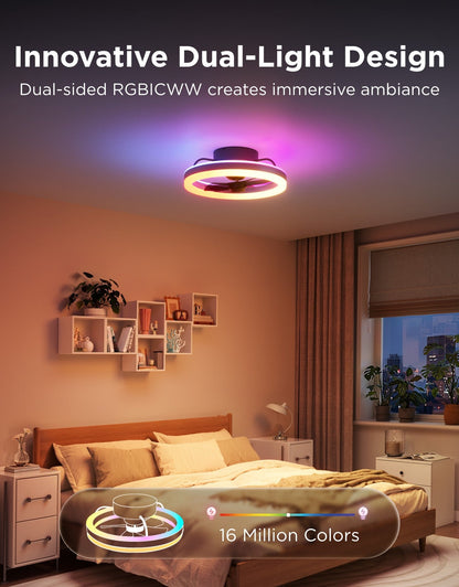 [🎁Prime Day Prize] Govee 20-Inch Ceiling Fan With Lights