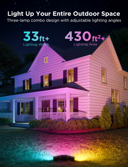 [Super Sale] Govee Outdoor Triad Flood Lights
