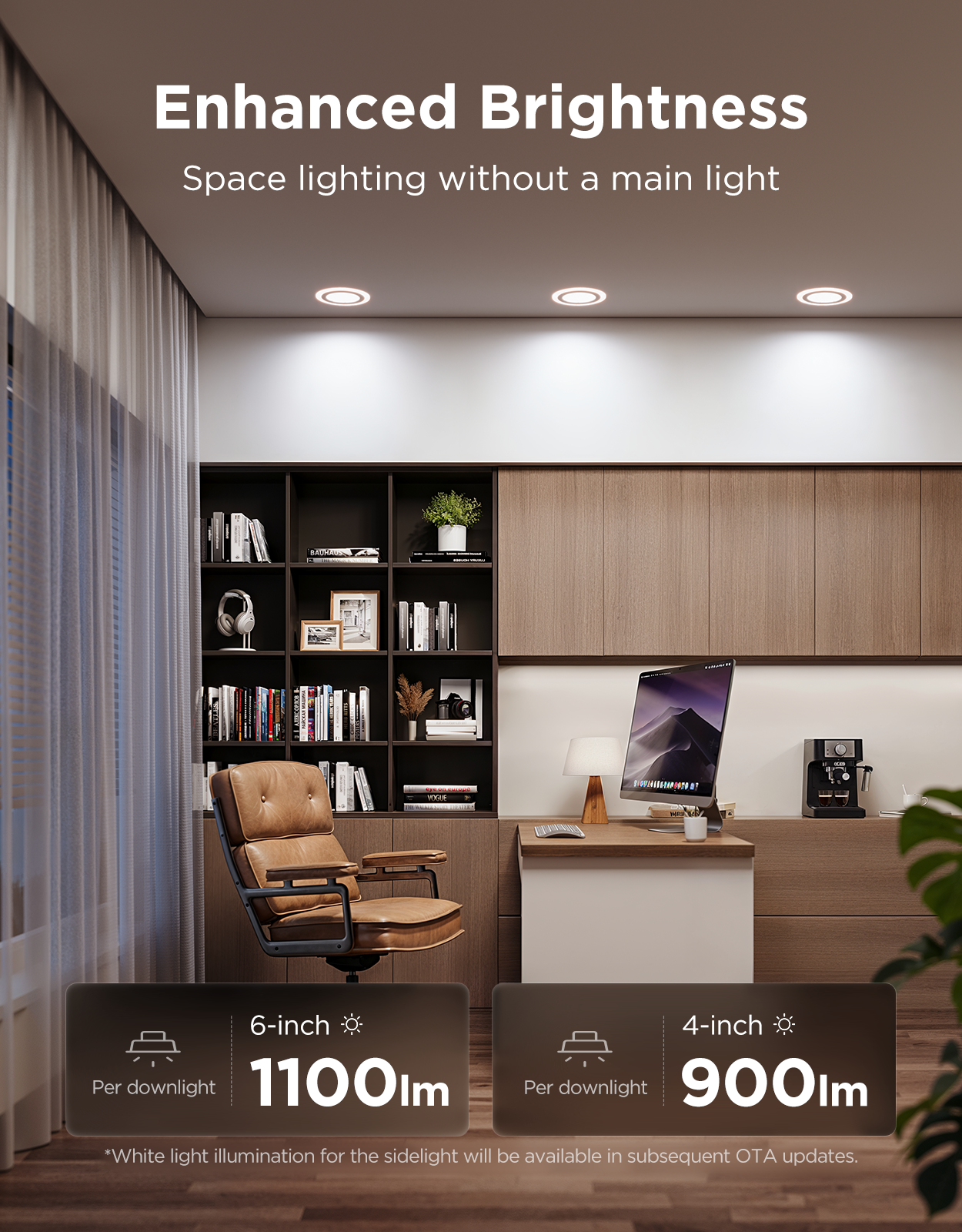 【Business Only】Govee 4/6 Inch Smart Recessed Lights Pro with Night Light