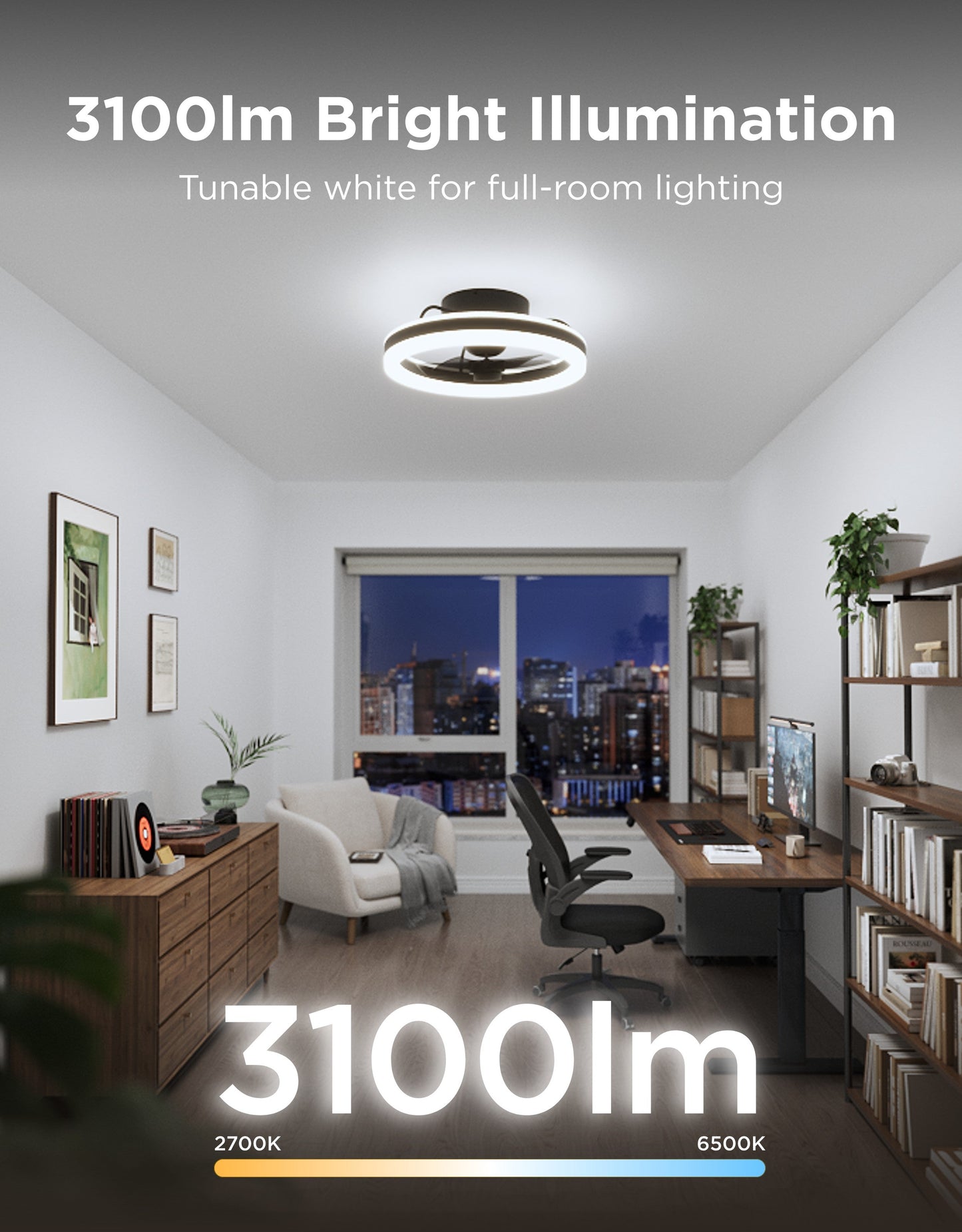 [🎁Prime Day Prize] Govee 20-Inch Ceiling Fan With Lights
