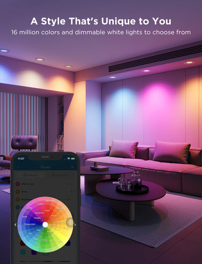 Refurbished Govee 6-Inch Smart Retrofit Recessed Can Lights