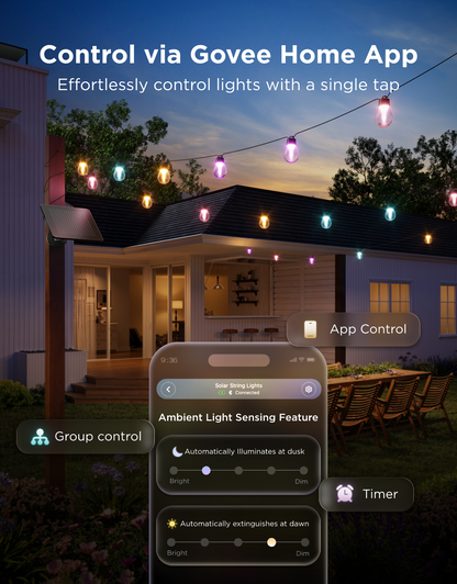 [🎁Prime Day Prize] Govee Outdoor Solar String Lights