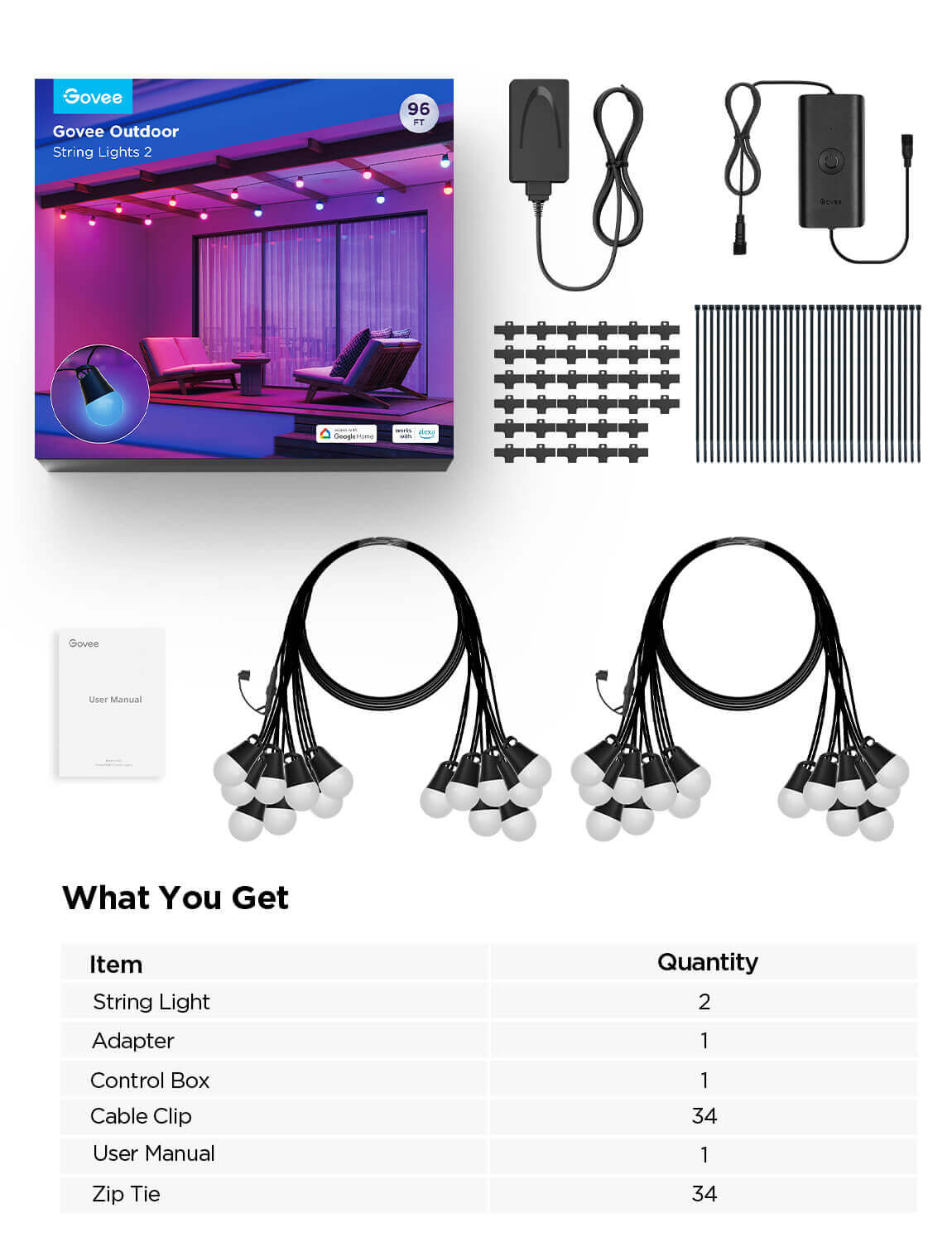 【Business Only】Govee Outdoor String Lights 2