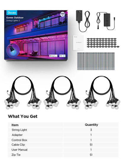 【Business Only】Govee Outdoor String Lights 2