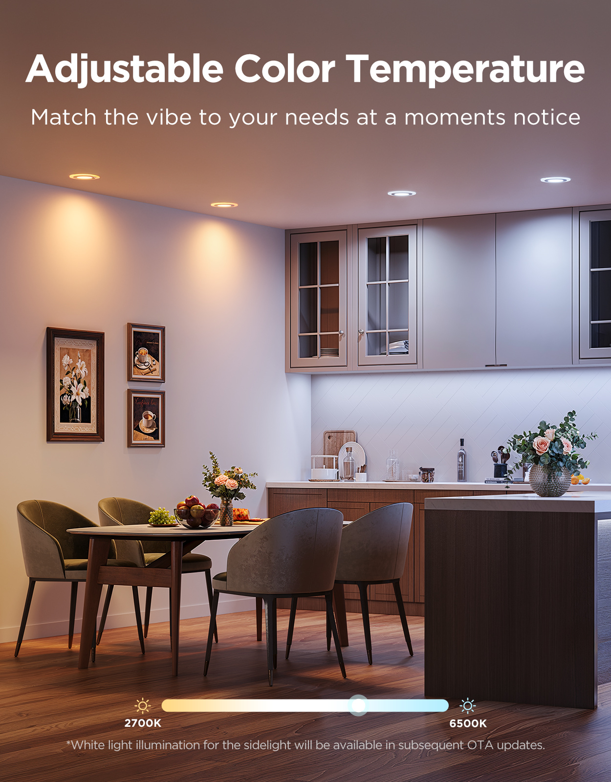 Refurbished Govee 4/6 Inch Smart Recessed Lights Pro with Night Light