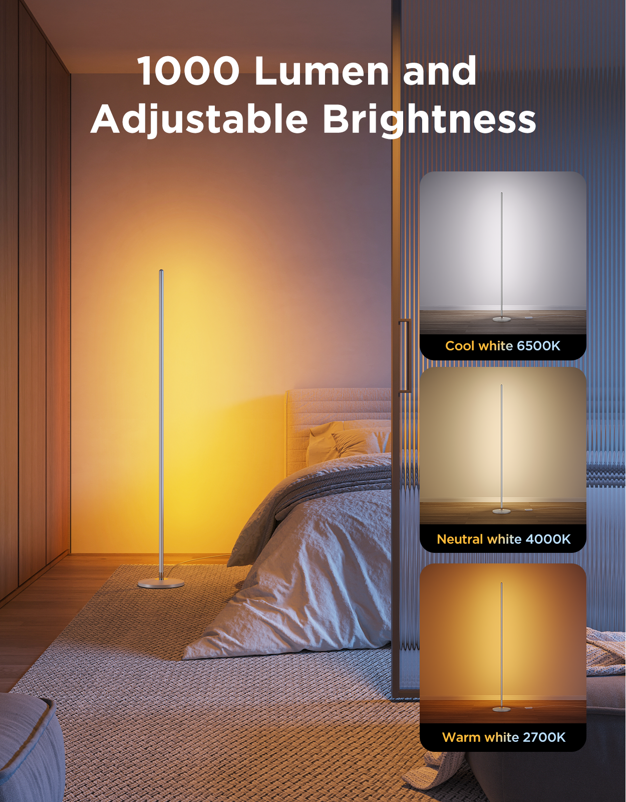 Refurbished Govee RGBICW Smart Floor Lamp Basic