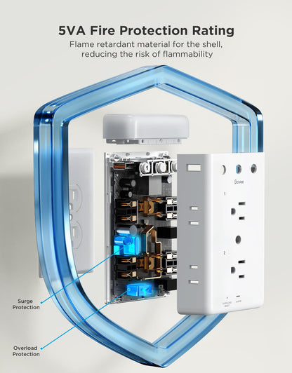 【Business Only】Govee Smart Plug Outlet Extender With Night Light