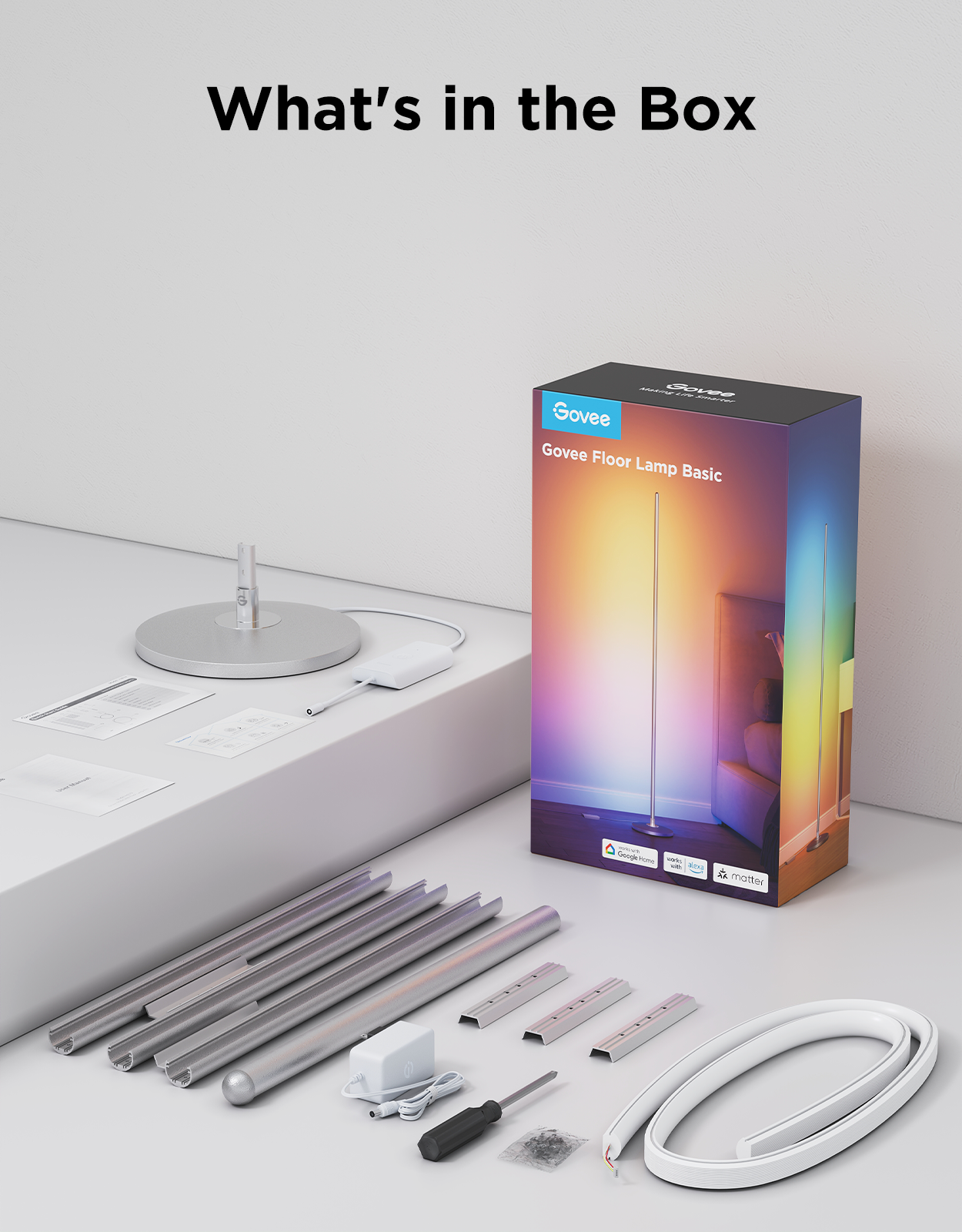 【Business Only】Govee RGBICW Smart Floor Lamp Basic