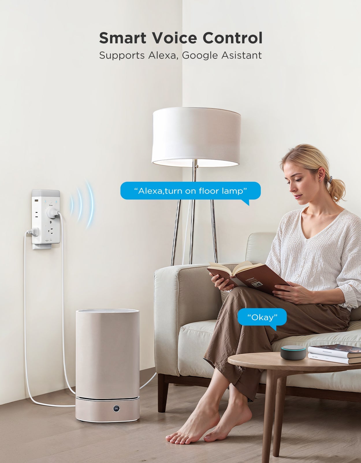 【Business Only】Govee Smart Plug Outlet Extender With Night Light