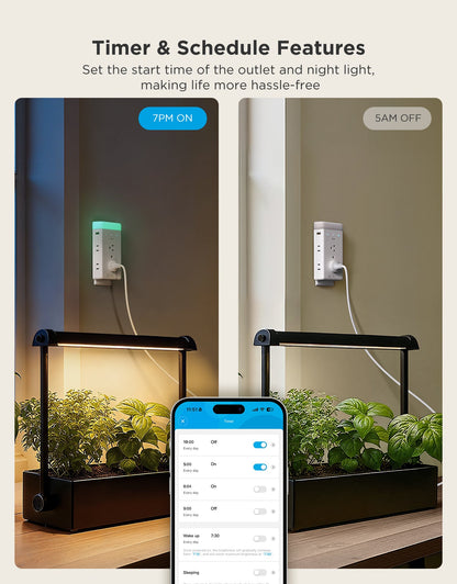 【Business Only】Govee Smart Plug Outlet Extender With Night Light