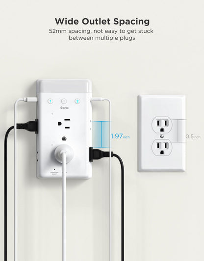 【Business Only】Govee Smart Plug Outlet Extender With Night Light