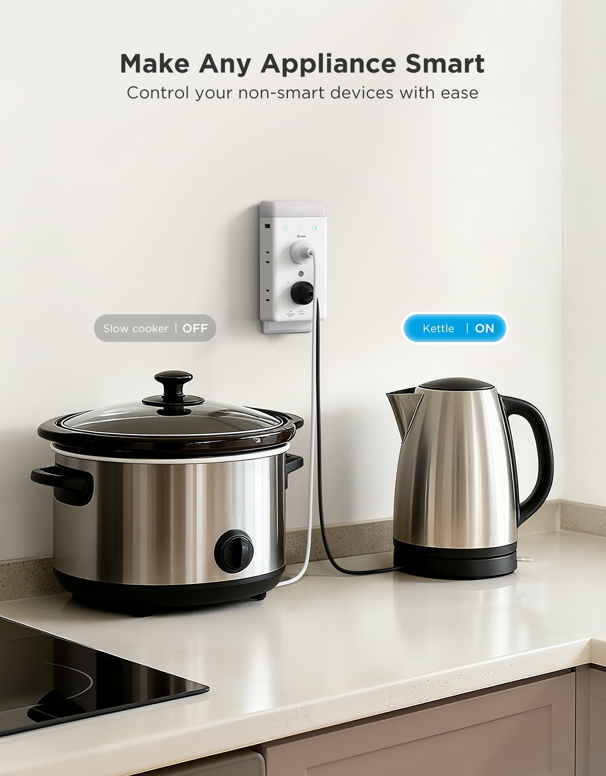 【Business Only】Govee Smart Plug Outlet Extender With Night Light