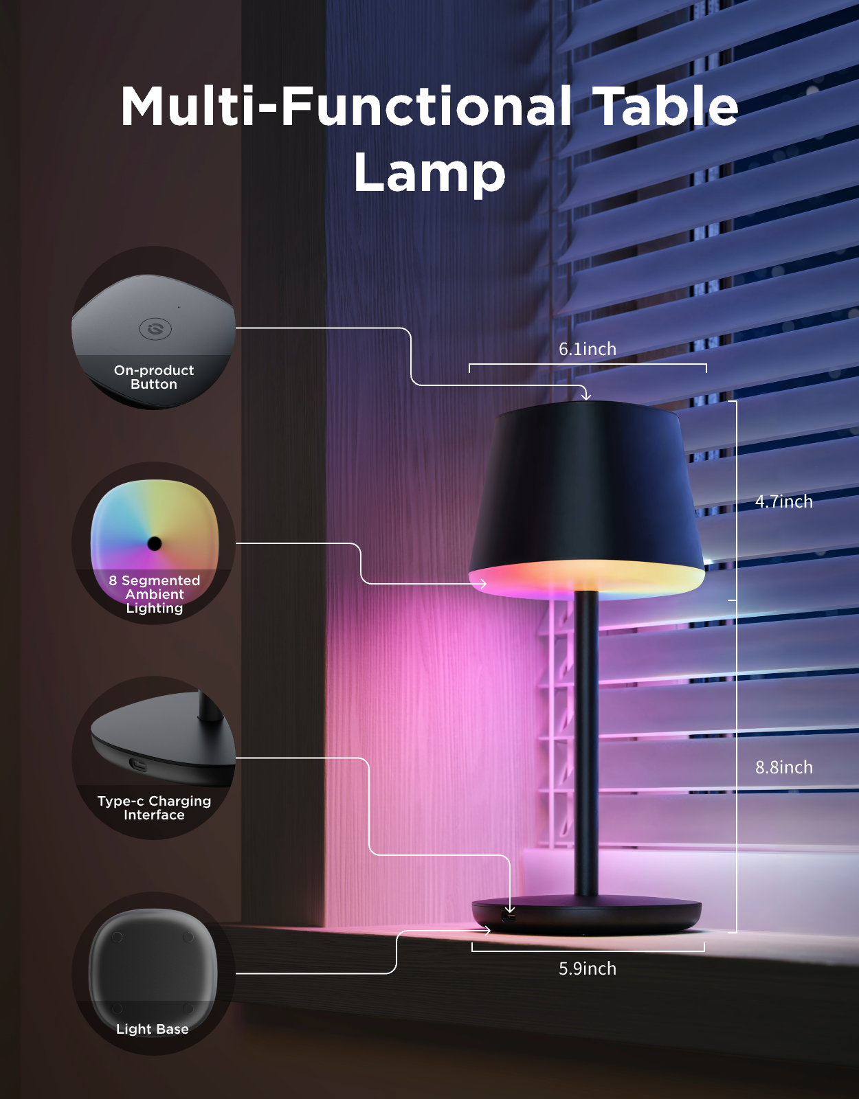 [🎁Prime Day Prize] Govee Table Lamp Classic