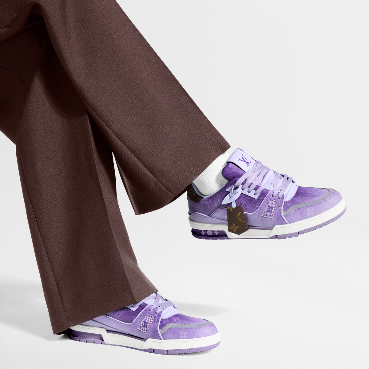 LV Trainer Sneaker Monogram-printed canvas Purple