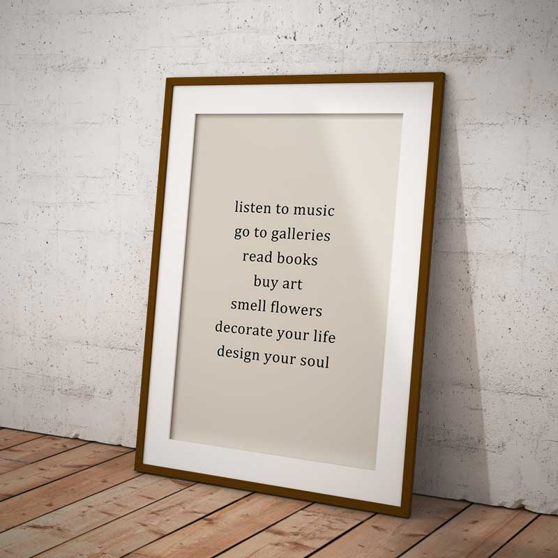 Art Boho Life Wall Art Print