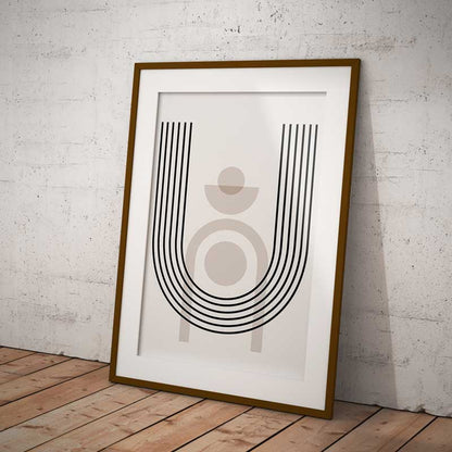 Art Boho Linhas U Wall Art Print