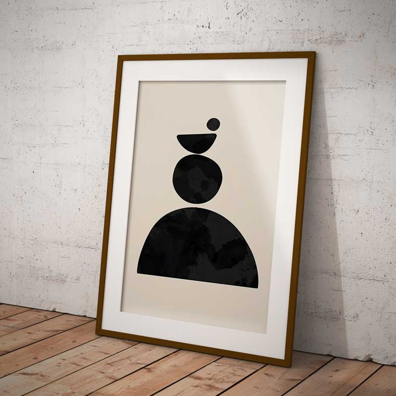 Art Boho Half Moon Wall Art Print — Wall Art (view 2)