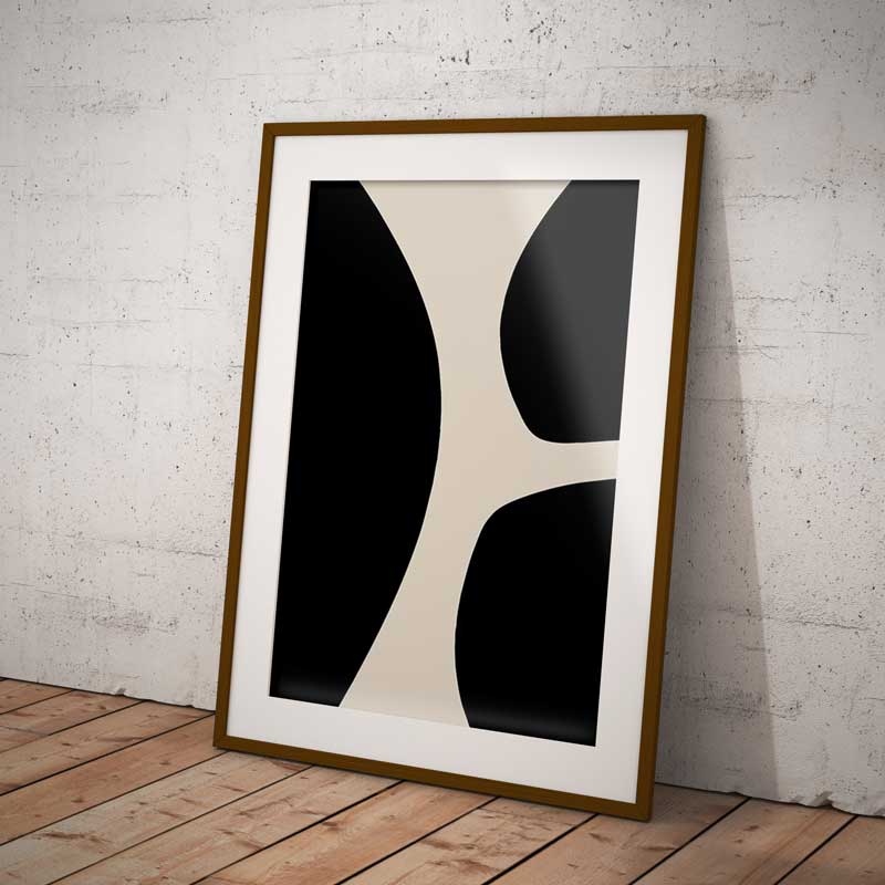 Art Boho Pebble Wall Art Print