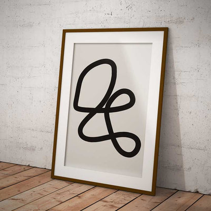 Art Boho Scribble Wall Art Print