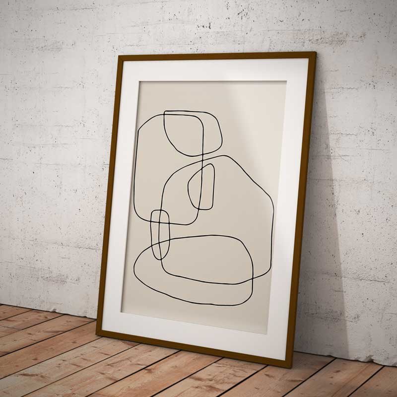 Art Boho Scribbles Wall Art Print