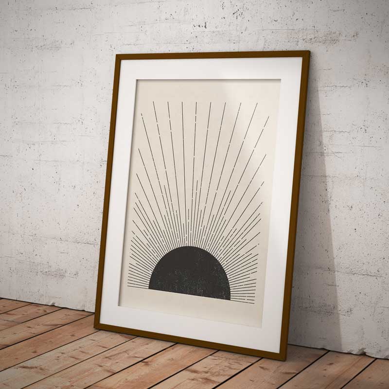 Art Boho Sun Wall Art Print