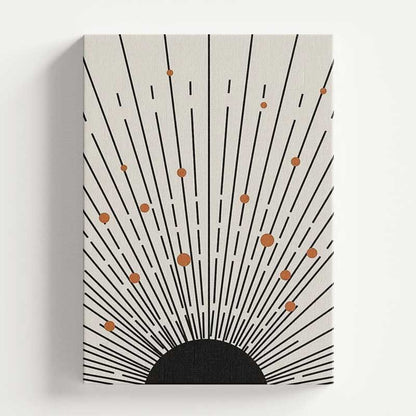 Art Boho Sunset | Abstract Boho Art Wall Art Print