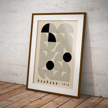 Bauhaus 1919 | Modernist Geometric Art Wall Art Print