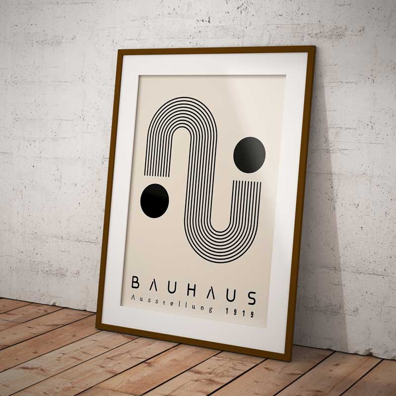 Bauhaus Design Ausstellung 1919 Ball S Wall Art Print — Wall Art (view 2)