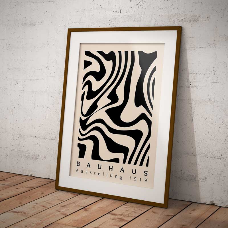 Bauhaus Design Ausstellung 1919 Wall Art Print — Wall Art (view 2)