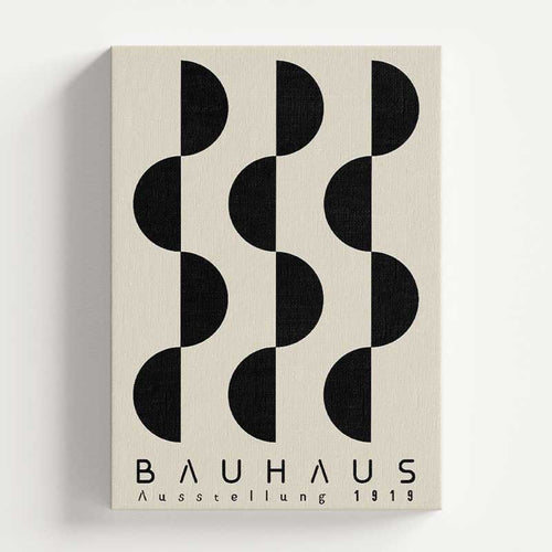 Bauhaus Design Ausstellung 1919 Wave Wall Art Print