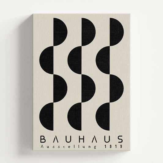 Bauhaus Design Ausstellung 1919 Wave Wall Art Print