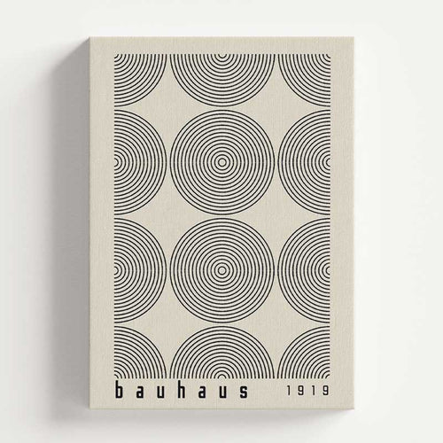 Bauhaus Circles | Modernist Geometric Art Wall Art Print