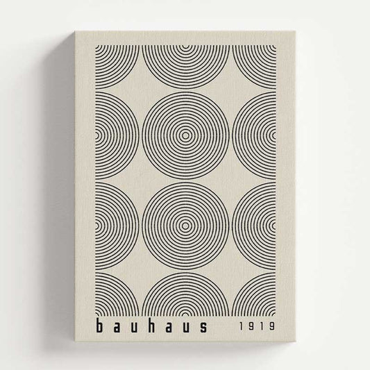 Bauhaus Circles | Modernist Geometric Art Wall Art Print