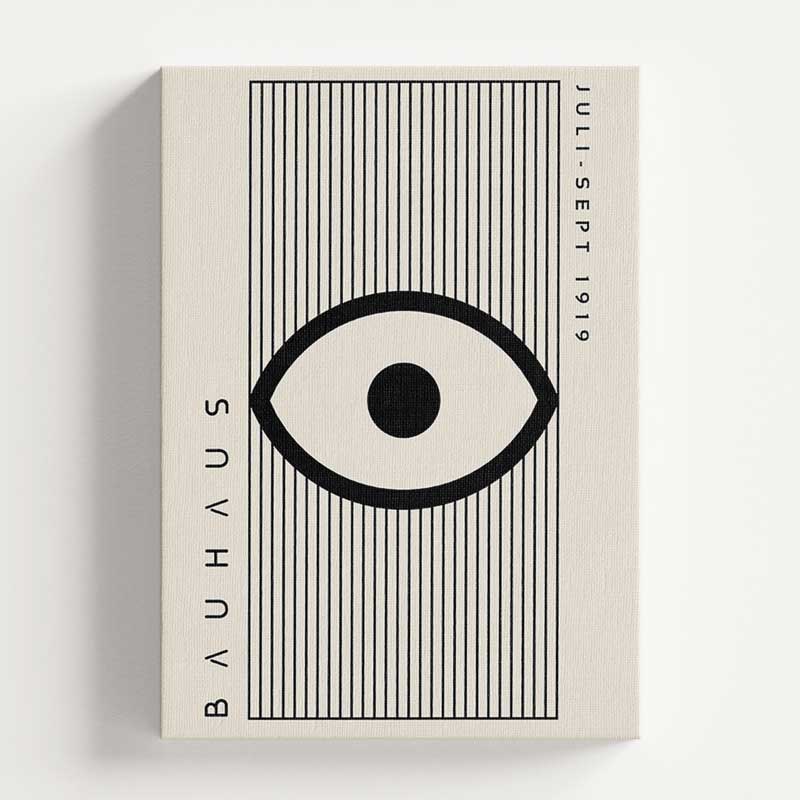 Bauhaus Design Juli-Sept 1919 Eye Wall Art Print